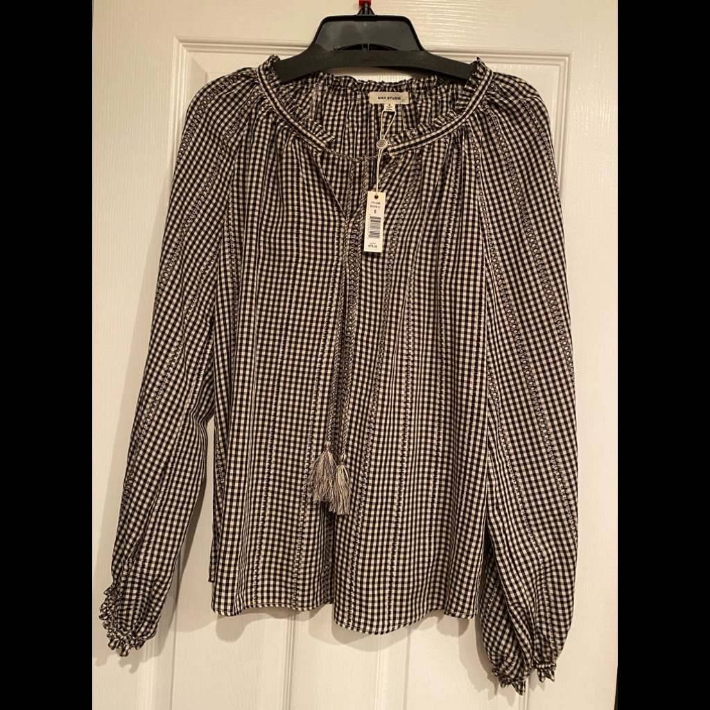Max Studio Checked Top